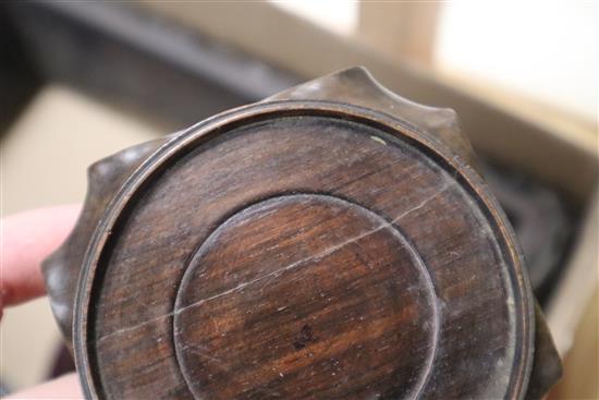 A group of Chinese and Japanese wood stands